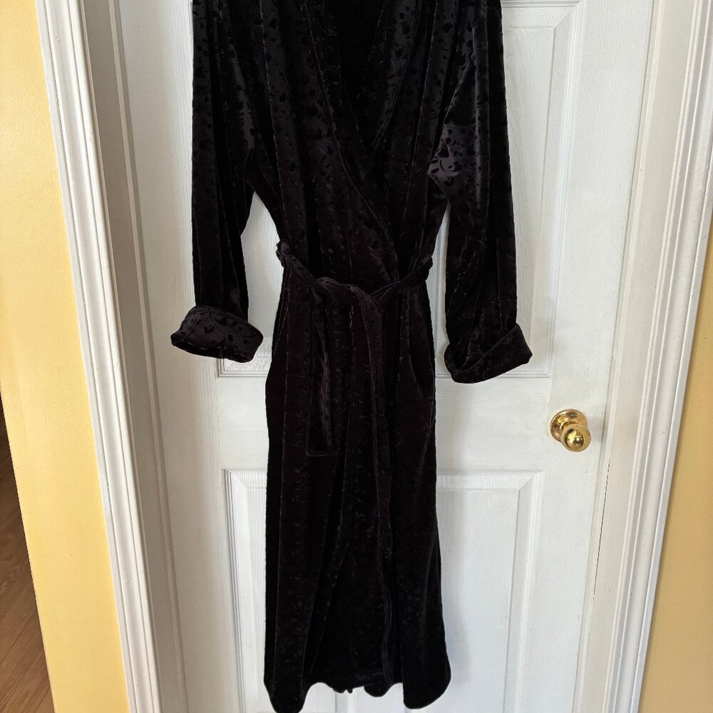 Bathrobe black size L